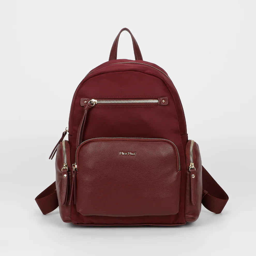 ZAINO IN NYLON CON DETTAGLI IN PU MIMI-MUA