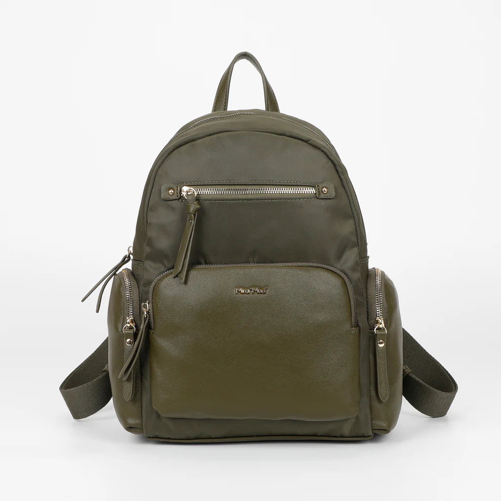 ZAINO IN NYLON CON DETTAGLI IN PU MIMI-MUA