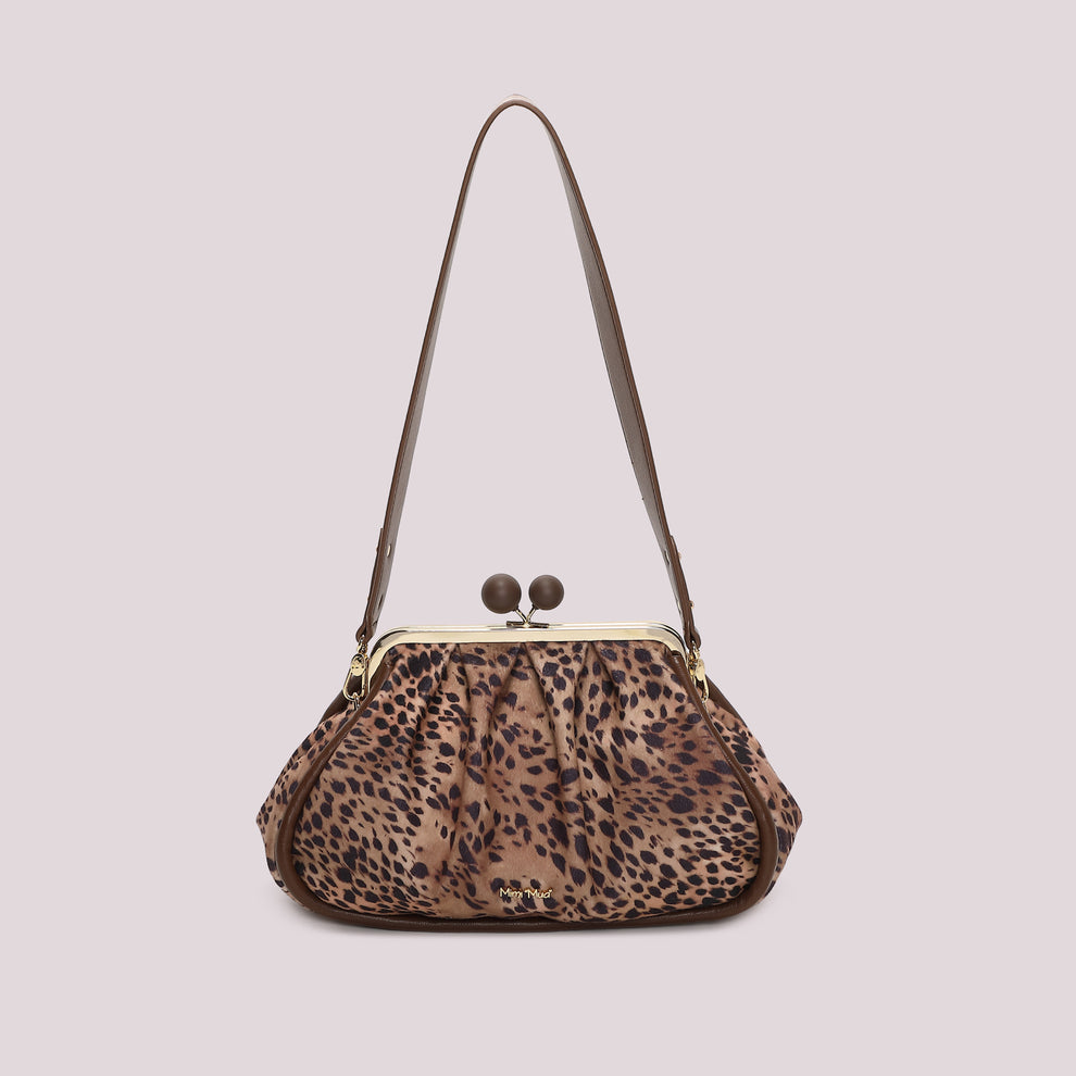 BORSA CLUTCH IN FANTASIA CON CHIUSURA A SFERE MIMI-MUA