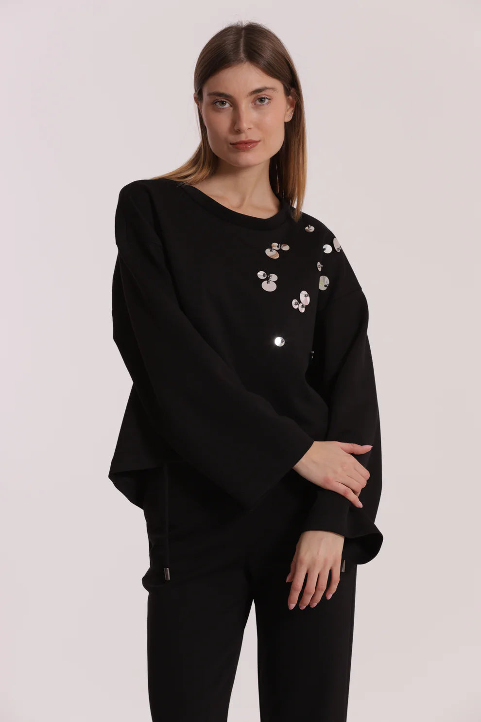 FELPA IN NEOPRENE CON PAILLETTES MIMI-MUA