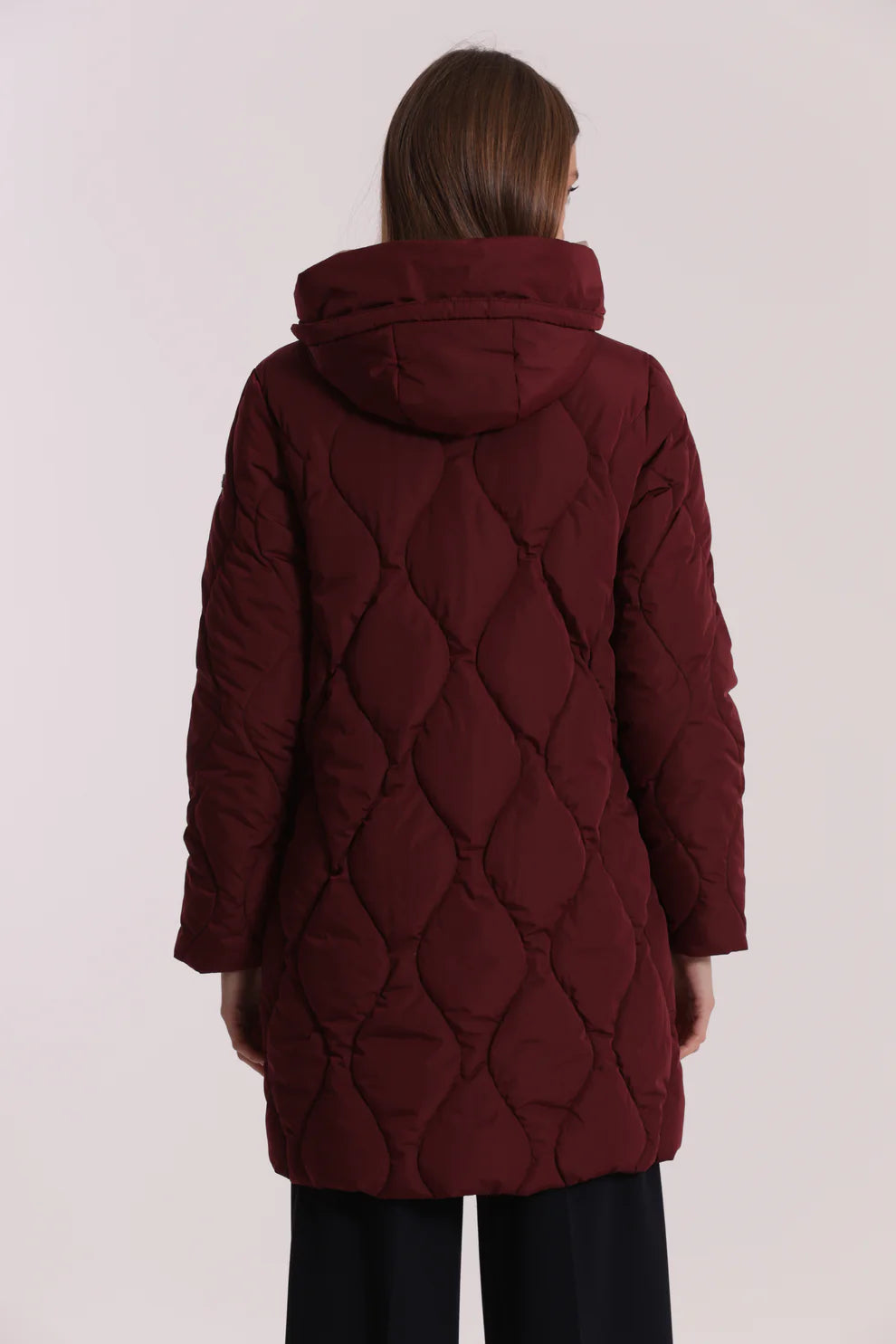 PIUMINO LUNGO CON TRAMA A ROMBI MIMI-MUA