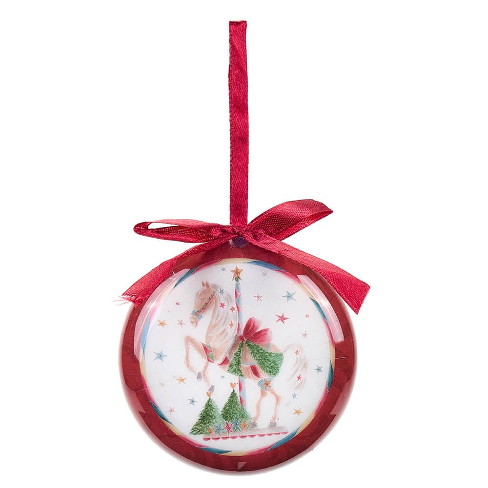 Set 4 pezzi medaglione di natale con scatola – La giostra di Amelie