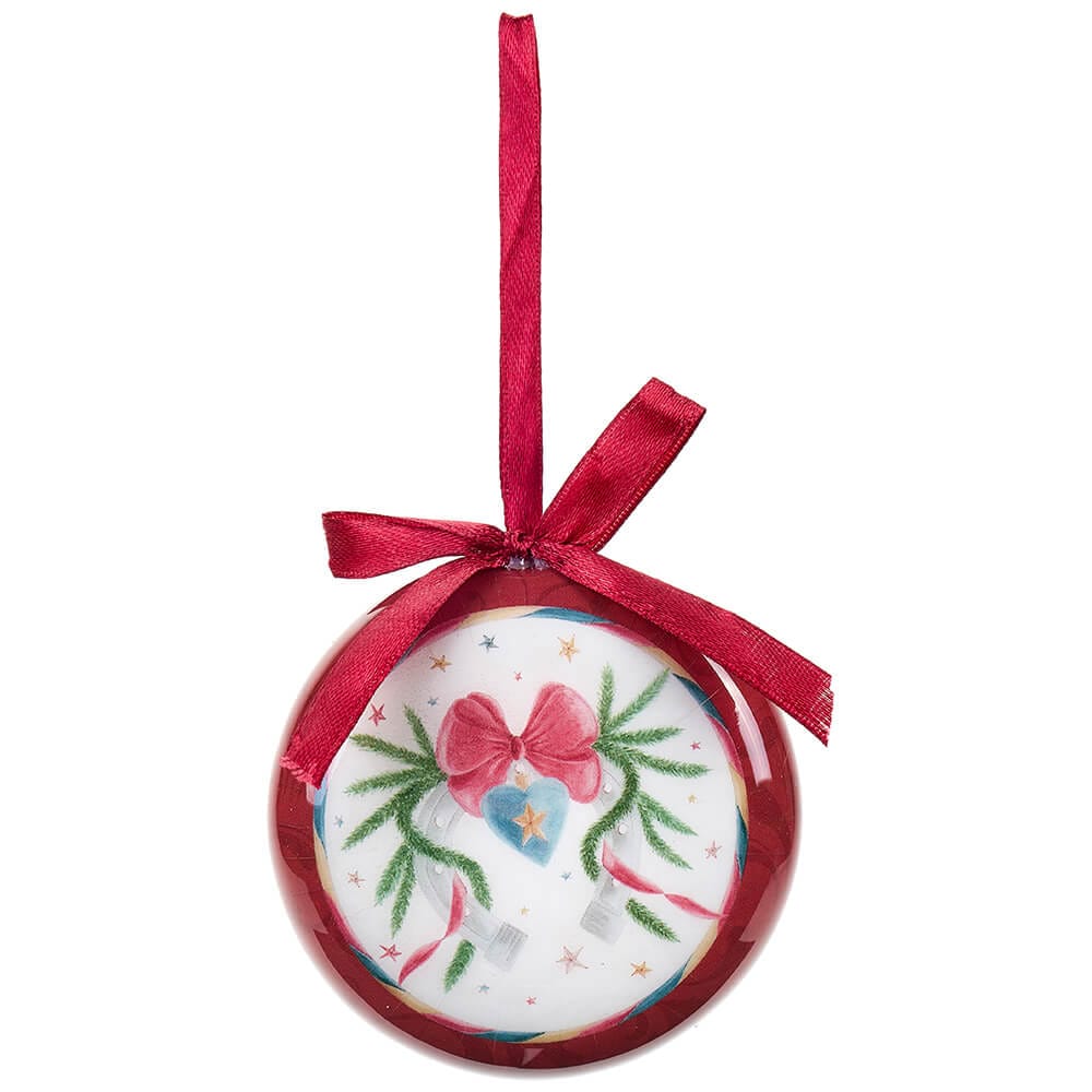 Set 4 pezzi medaglione di natale con scatola – La giostra di Amelie