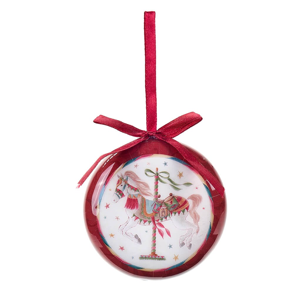 Set 4 pezzi medaglione di natale con scatola – La giostra di Amelie