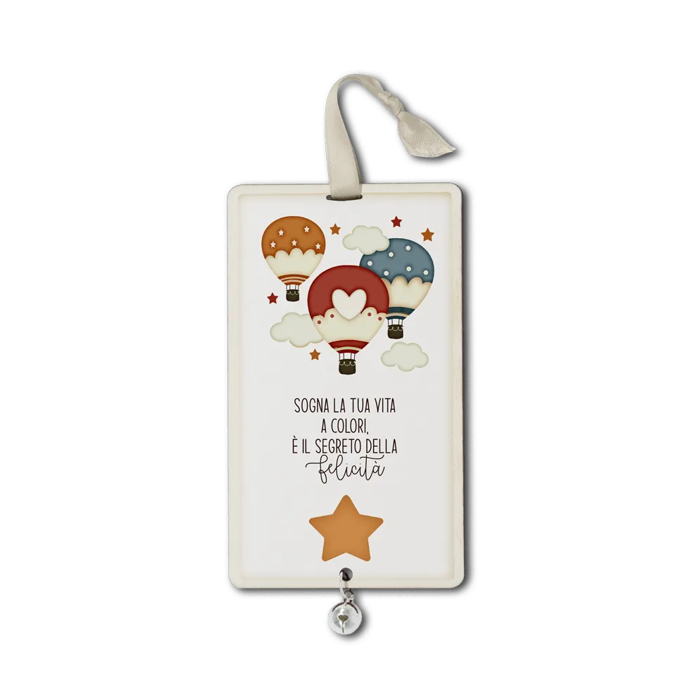 Quadro piccolo In Mongolfiera – Sogna a colori