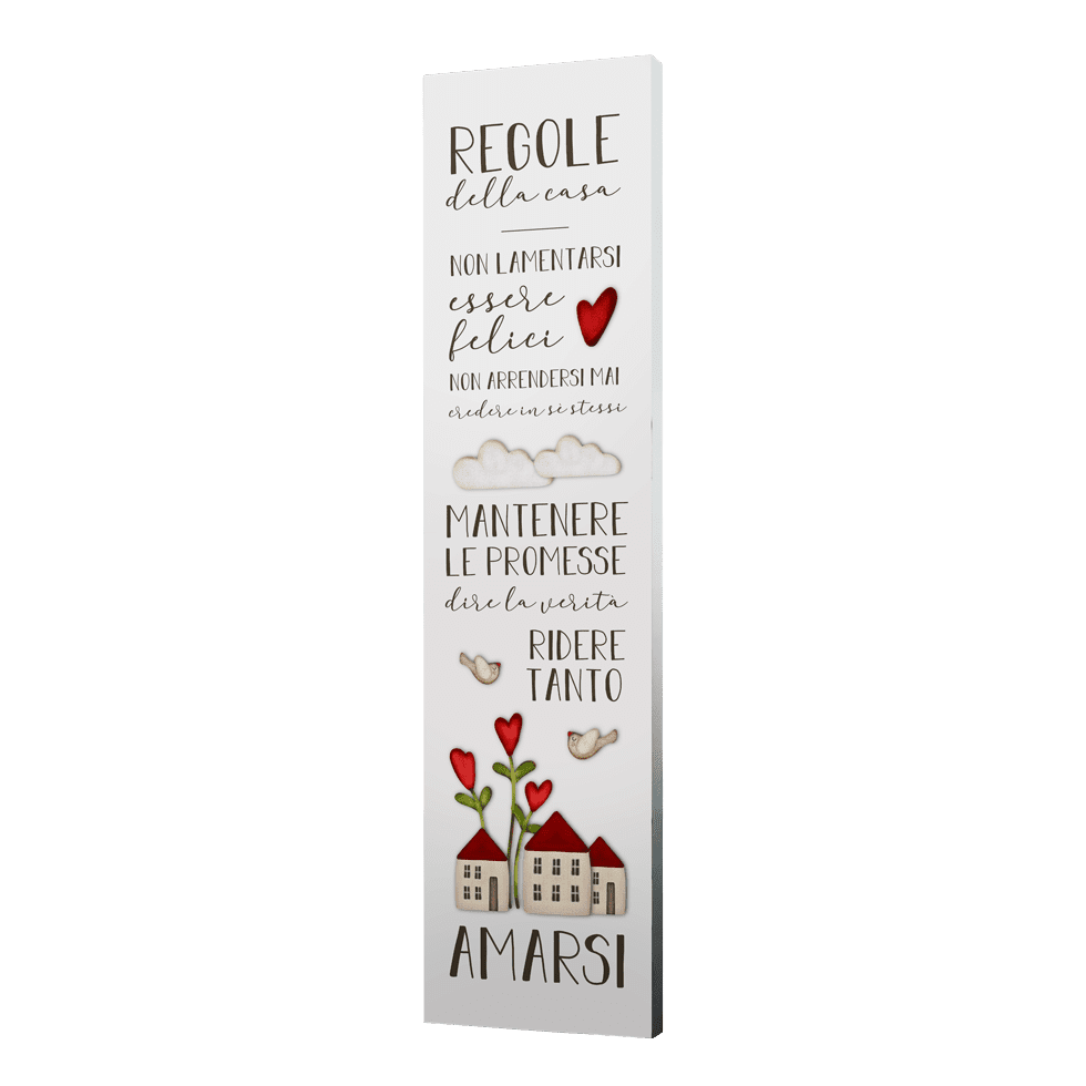 Quadro Verticale Medio – Regole della casa