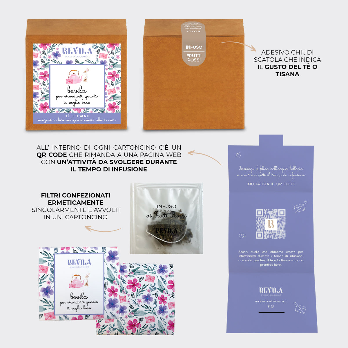 BEVILA ti voglio bene FRUTTI ROSSI