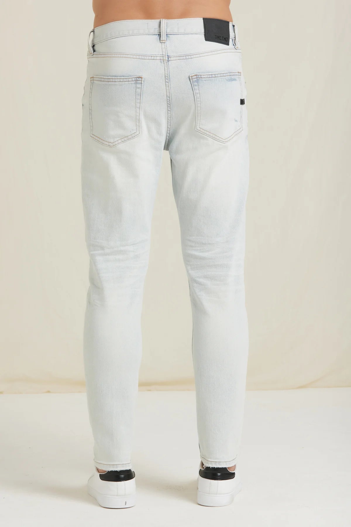 TOM-DENIM LOW CROTCH SNOW WASH TAKE TWO