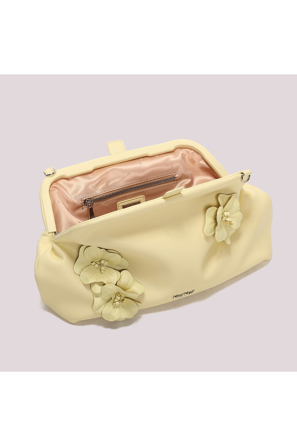 BORSA A BAULETTO CON FIORI MIMI-MUA
