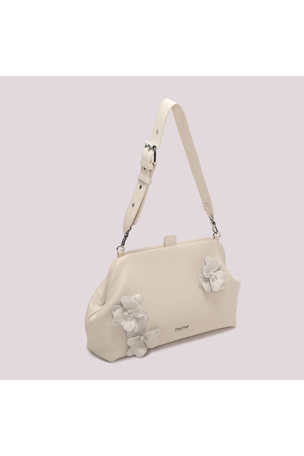 BORSA A BAULETTO CON FIORI MIMI-MUA