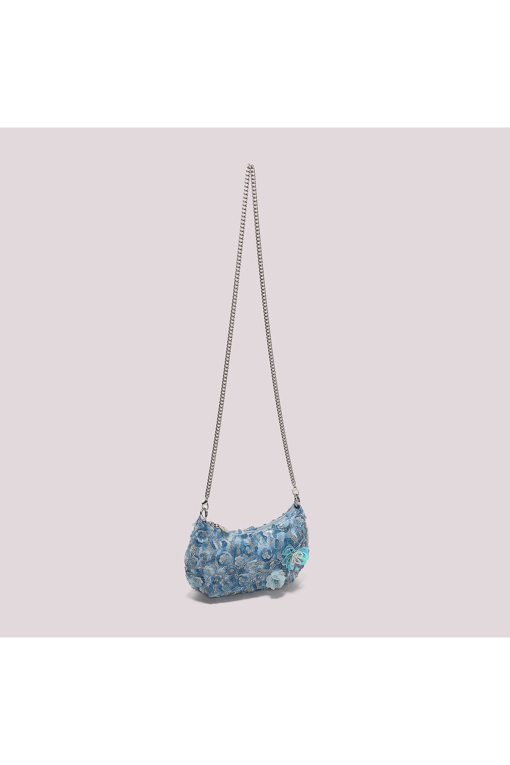 BORSA PAILLETTES CON FIORI Mimi-Mua