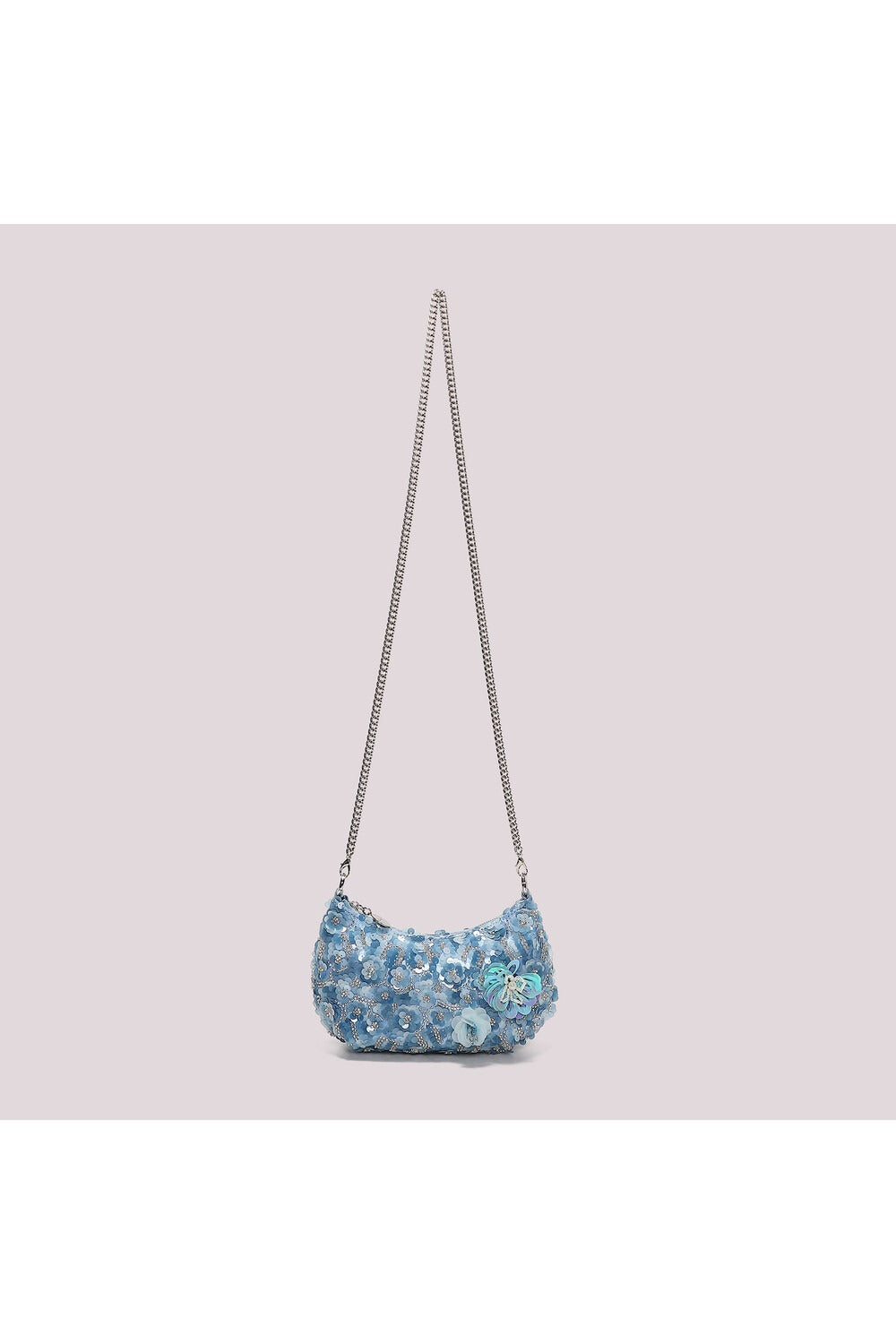 BORSA PAILLETTES CON FIORI Mimi-Mua