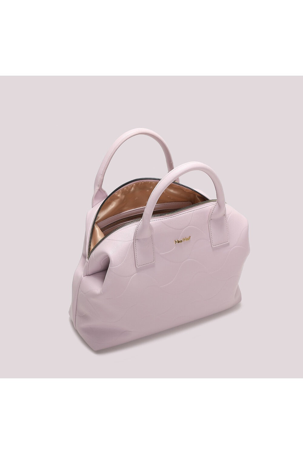 BORSA A BAULETTO CON MOTIVO AD ONDA MIMI-MUA