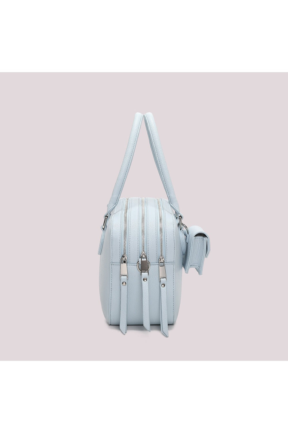 BORSA A SPALLA CON 3 ZIP E BORSINA IN MINIATURA MIMI-MUA