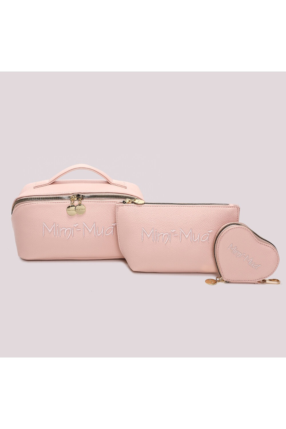 BEAUTY CASE SET DA 3 CON SCRITTA MIMÍ-MUÁ