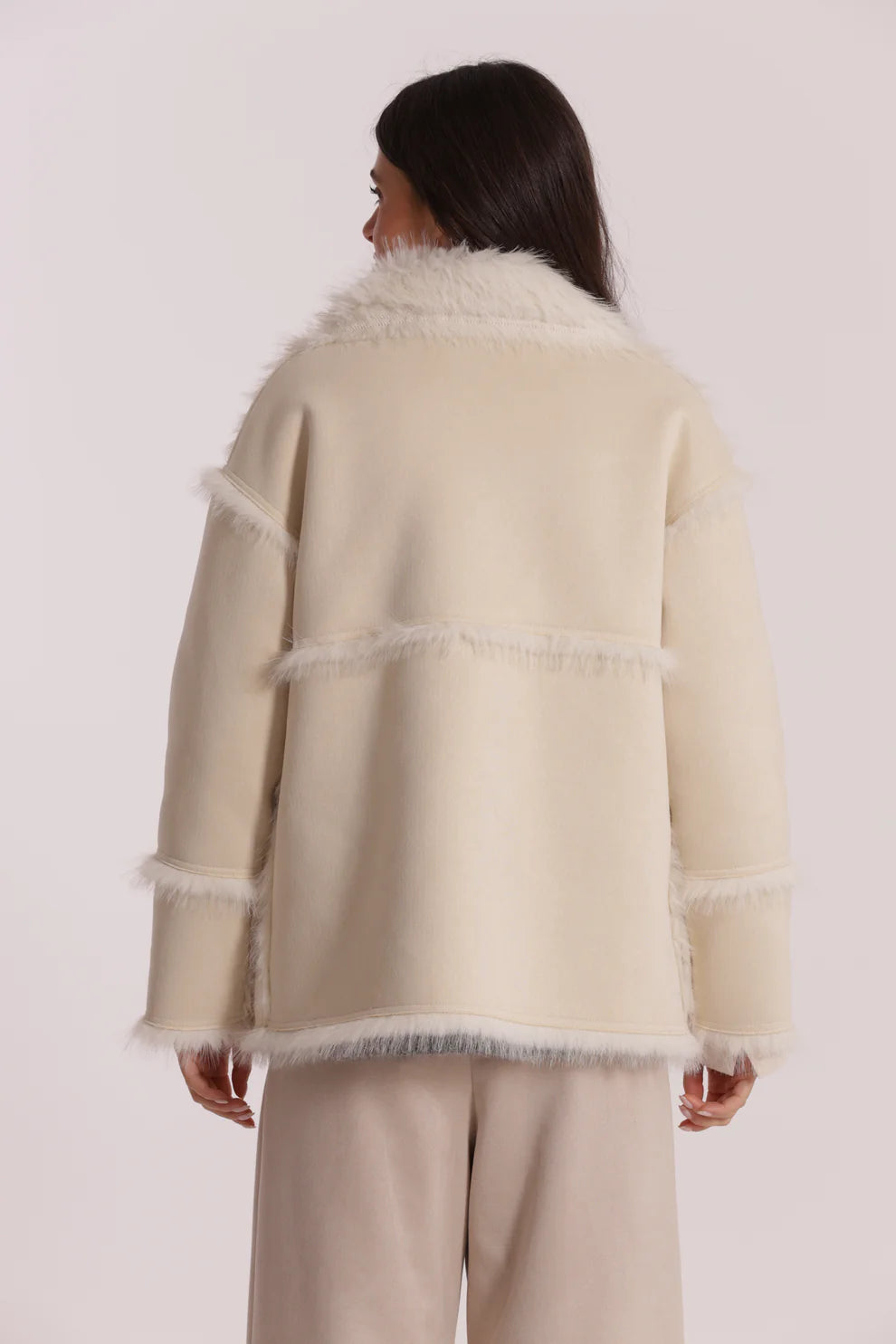 GIUBBOTTO REVERSIBILE EFFETTO MONTONE MIMI-MUA