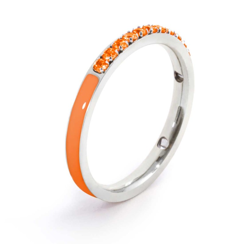 Anello con zirconi e smalto MARLU'