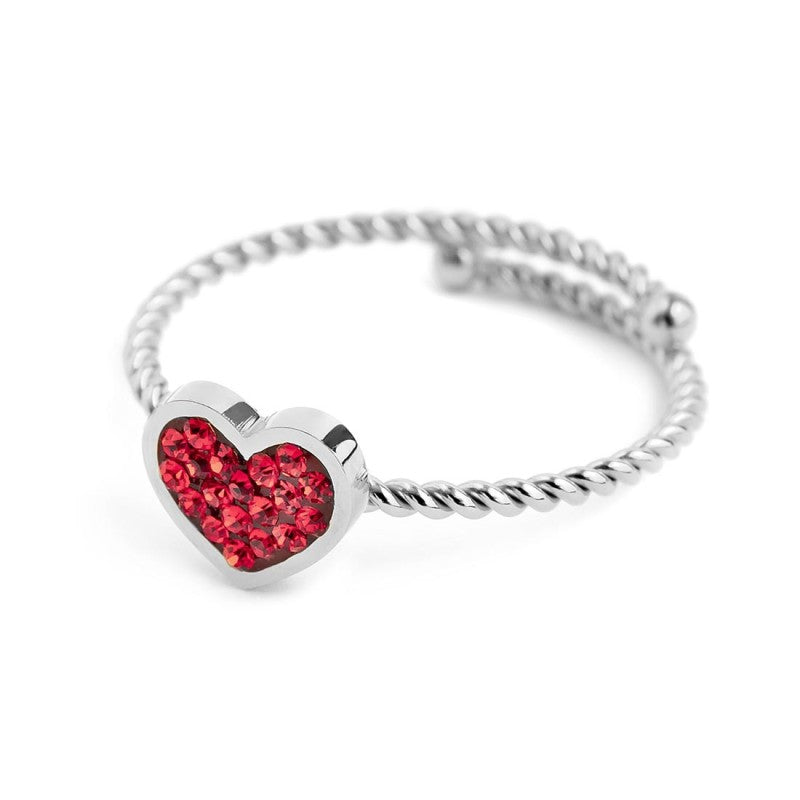 Anello cuore con cristalli MARLU'