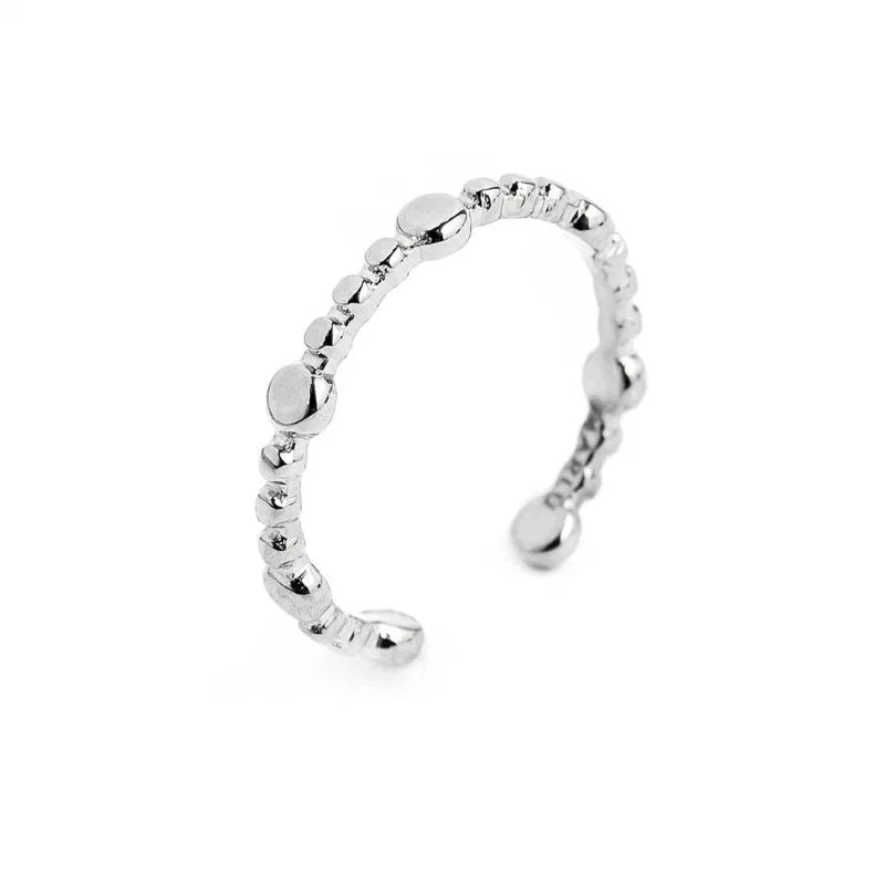 Anello da falange trama puntinata mista MARLU