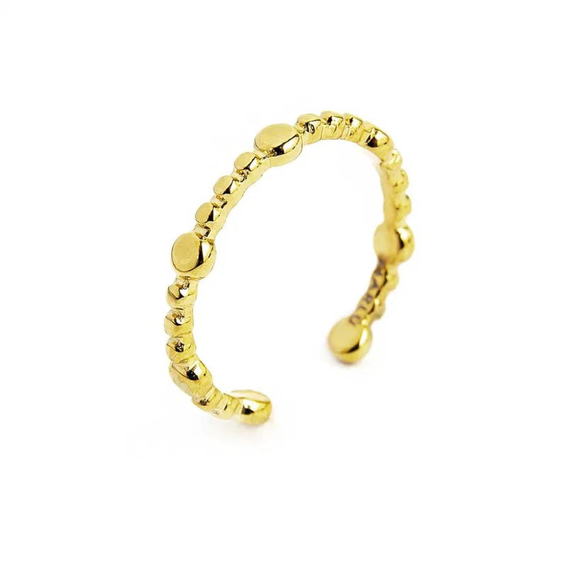 Anello da falange trama puntinata mista MARLU