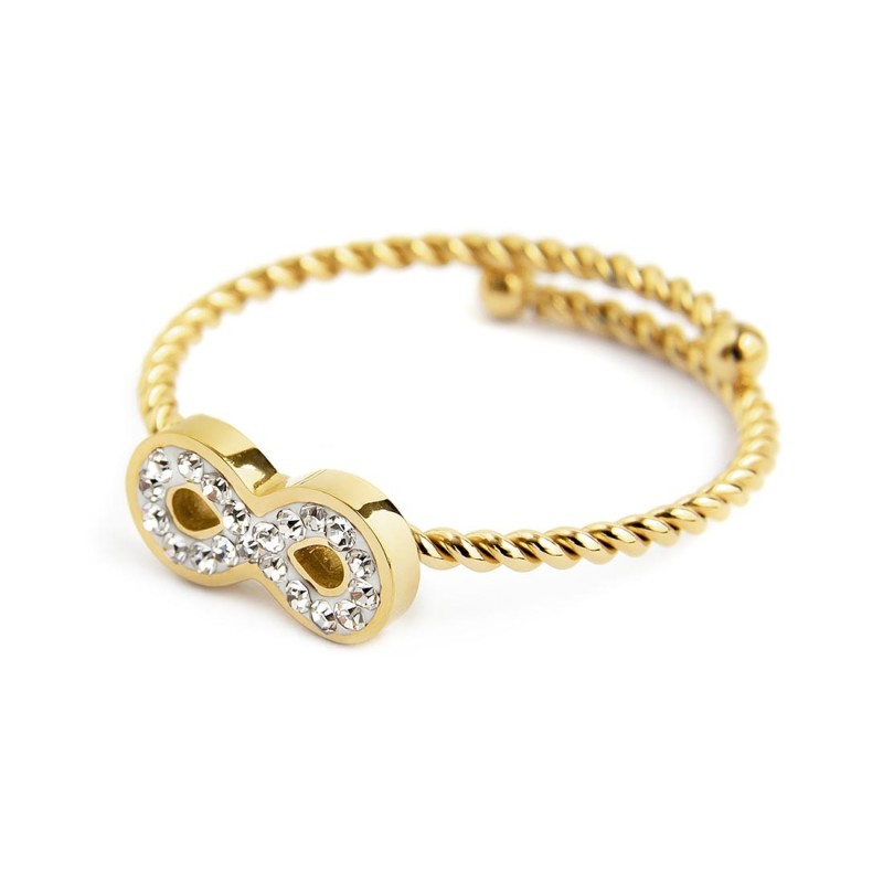 Anello infinito con cristalli MARLU'
