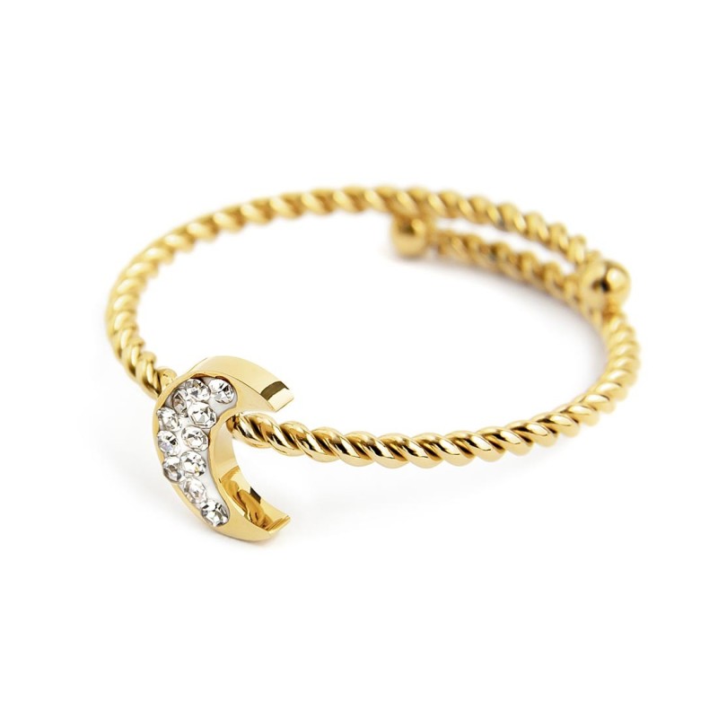 Anello luna con cristalli MARLU'
