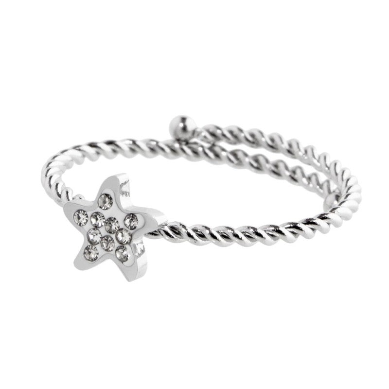 Anello stella marina con cristalli MARLU'