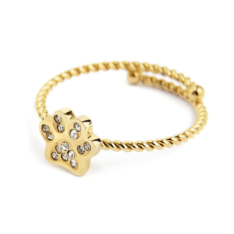 Anello zampina con cristalli MARLU'