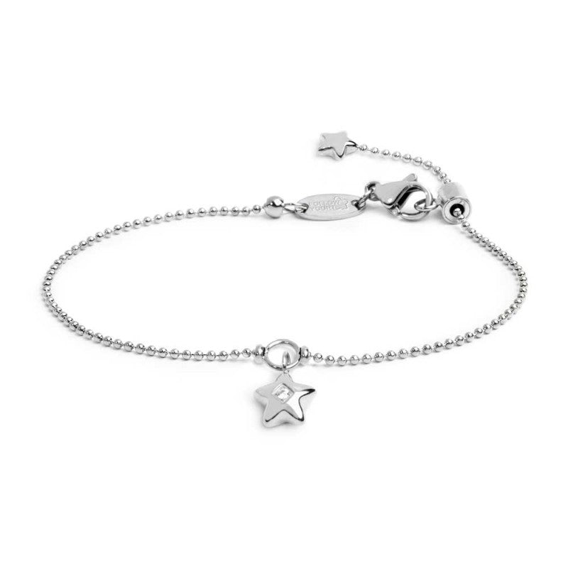 Bracciale catena a sfere con stella con zircone Marlu