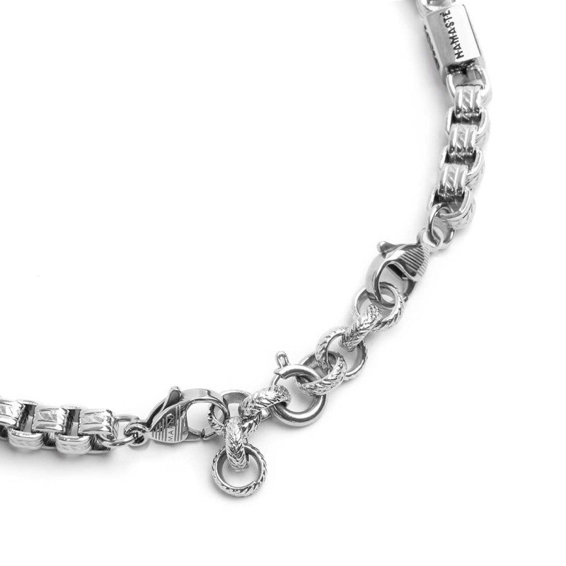 Bracciale catena box con trama Marlù