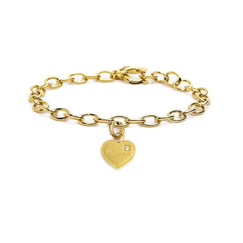 Bracciale con pendente cuore mamma Marlù