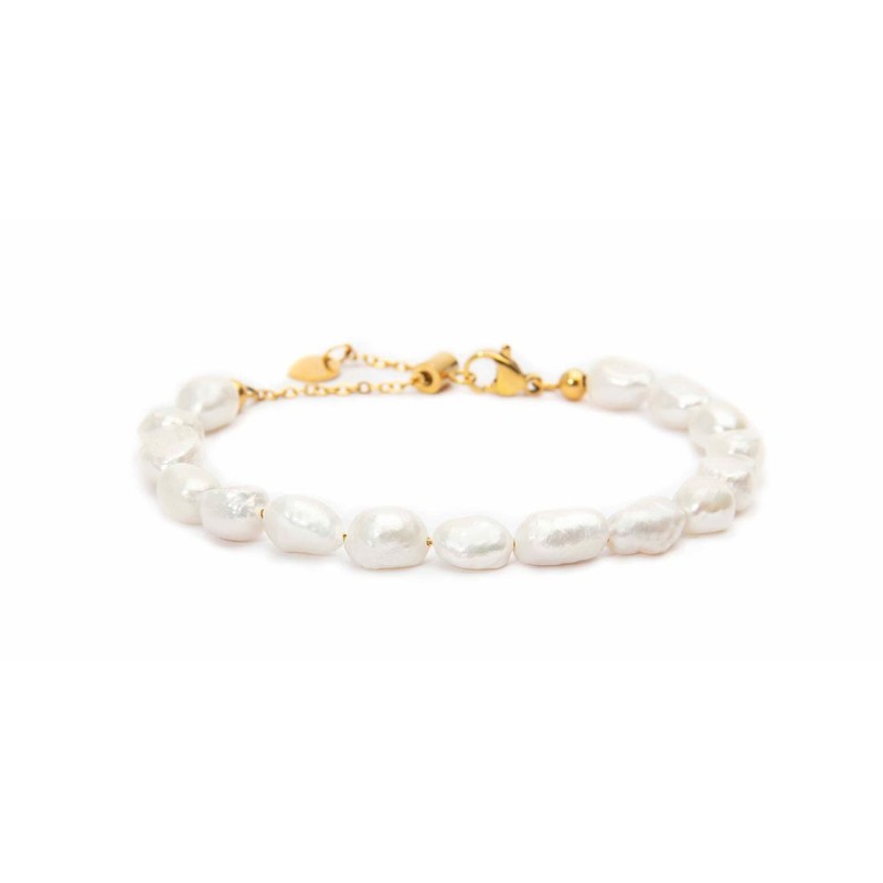 Bracciale con perle di fiume masticate Marlù