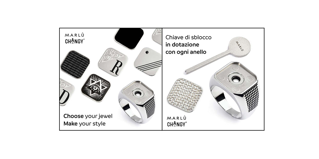 Anello quadrato changy MARLU'
