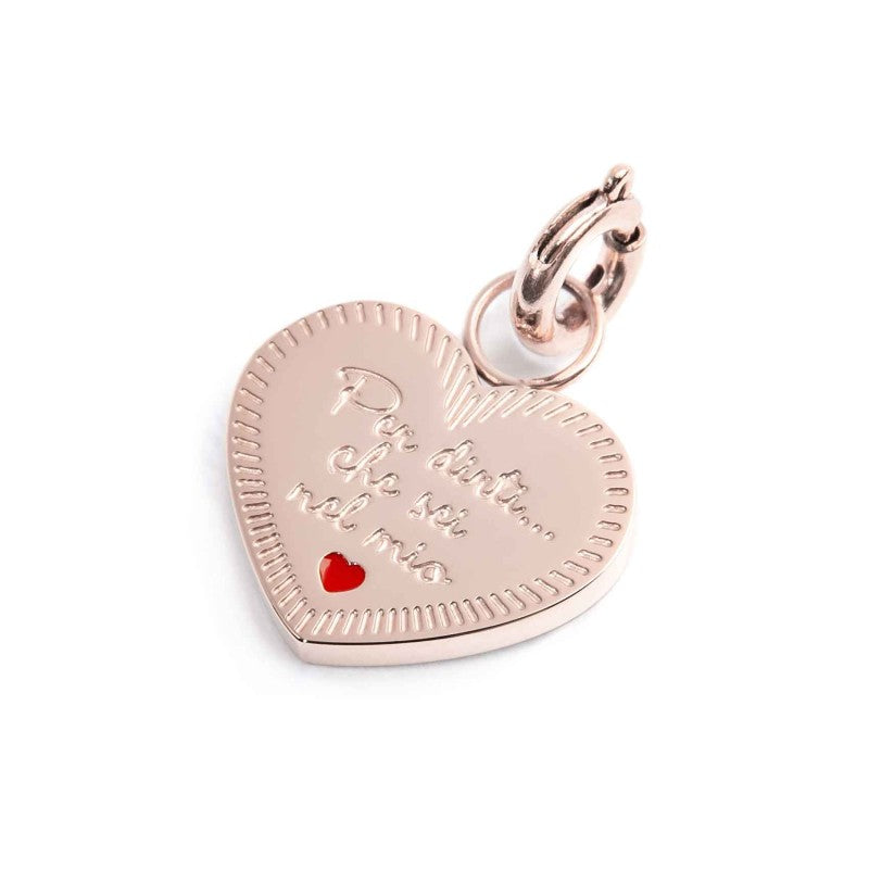 Charm cuore amica con zircone MARLU'