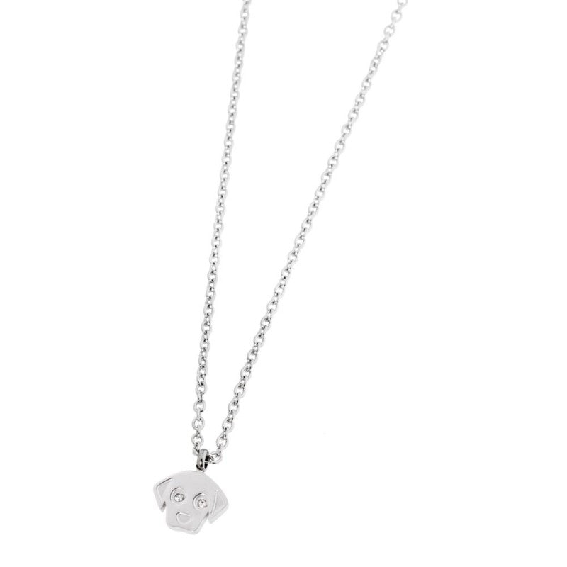 Collana cane con critalli Marlù