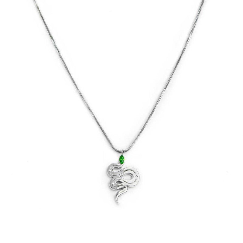 Collana catena snake quadrata con serpente pendente Marlù