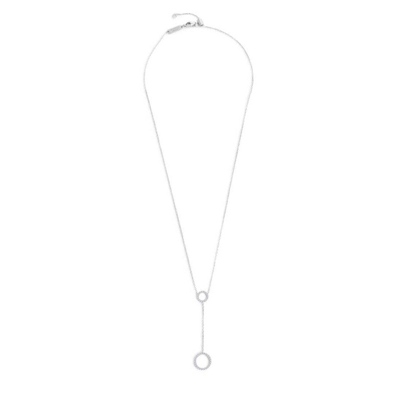 Collana cerchi con zirconi bianchi Marlù