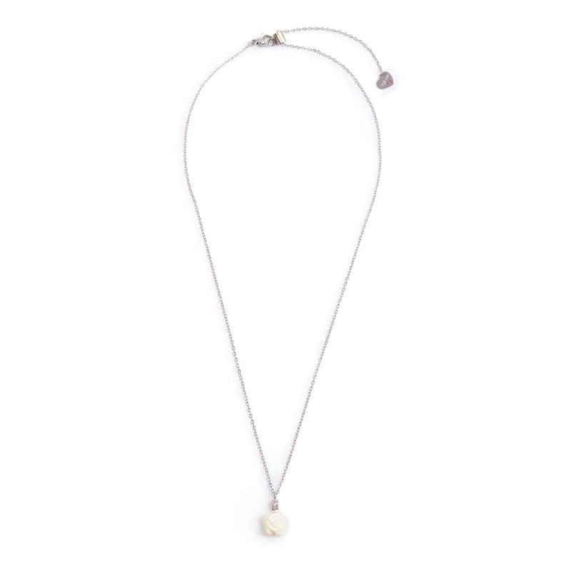 Collana con rosa in madreperla Marlù