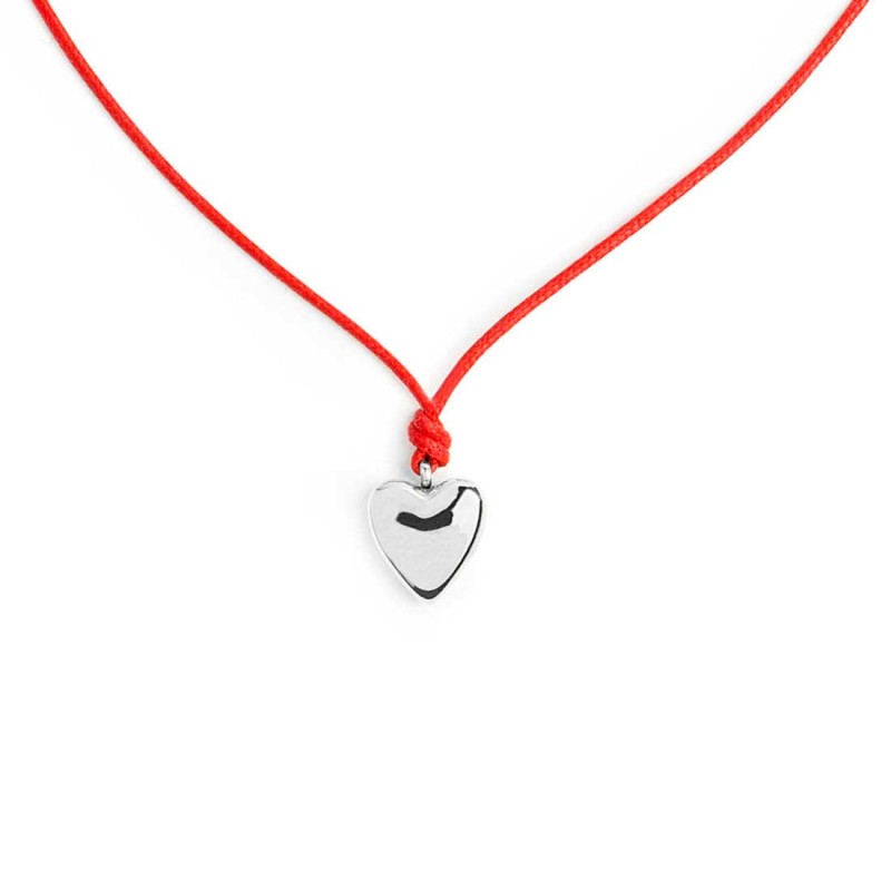 Collana cordino con cuore Marlù
