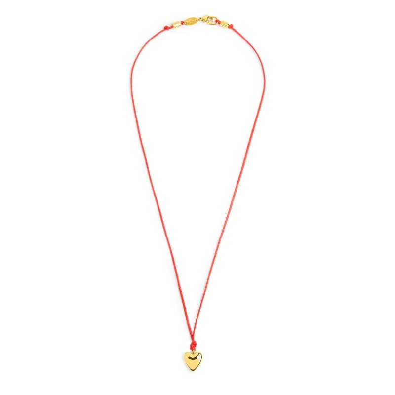 Collana cordino con cuore Marlù