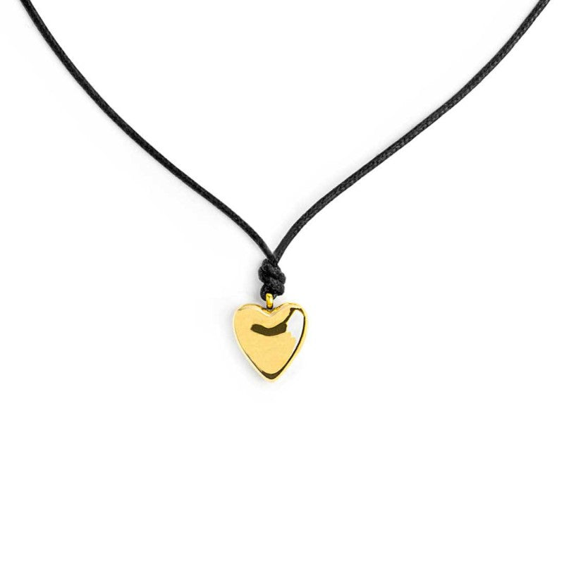 Collana cordino con cuore Marlù