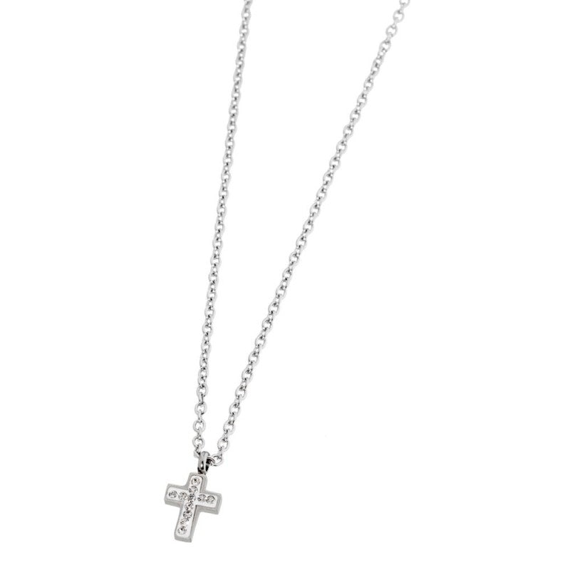 Collana croce con cristalli Marlù