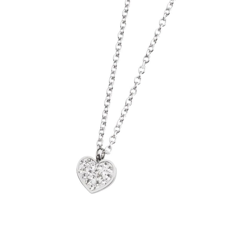 Collana cuore con cristalli Marlù