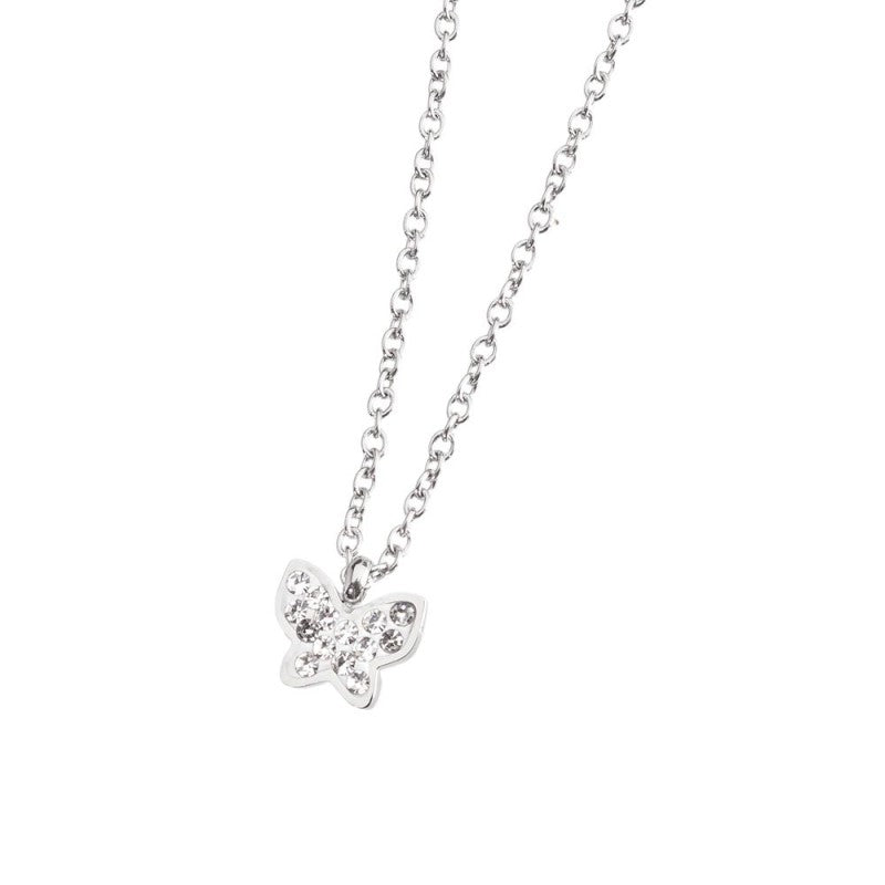 Collana farfalla con cristalli Marlù