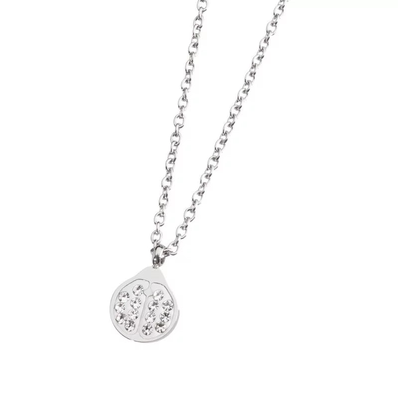 Collana coccinella con cristalli Marlù