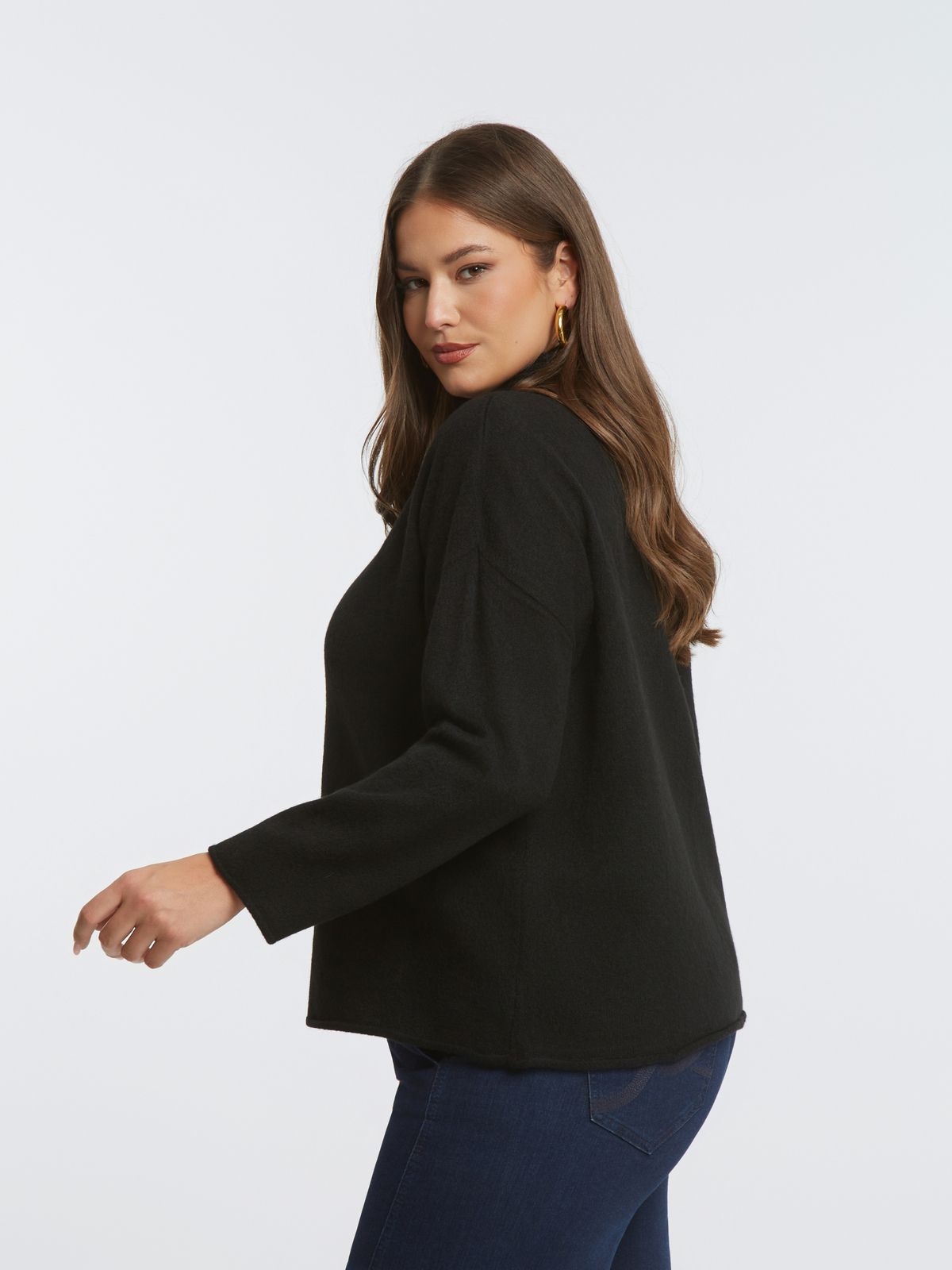 Maglione dolcevita in maglia dalla vestibilità comoda Mat