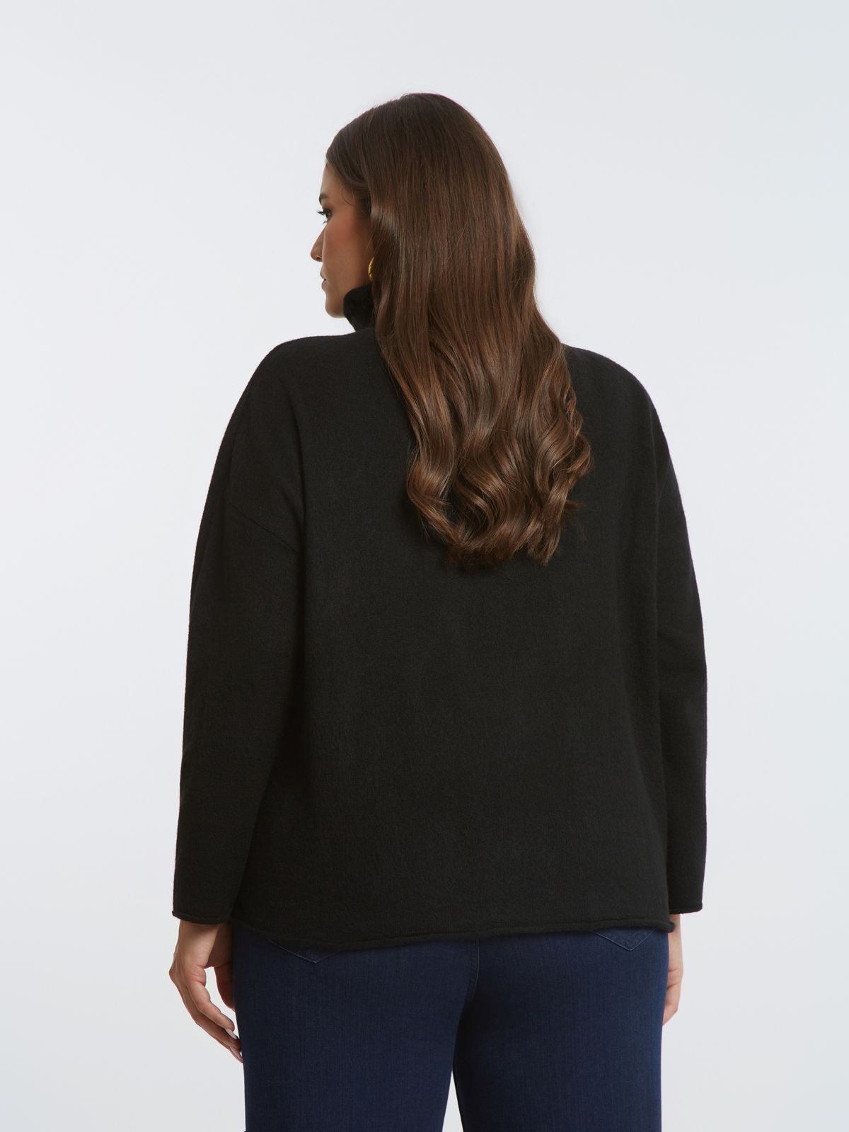 Maglione dolcevita in maglia dalla vestibilità comoda Mat