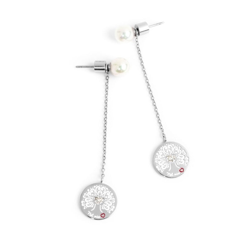 Orecchini albero dei valori pendente 12mm Marlù