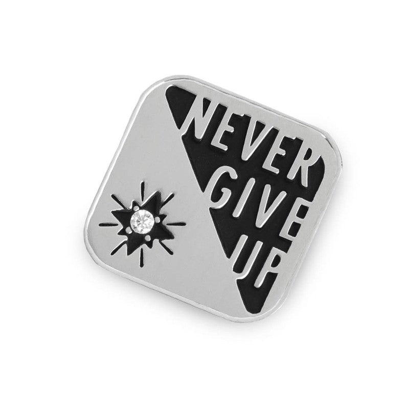Piastrina quadrata never give up changy