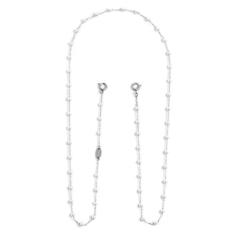 Porta occhiali catena con perle Marlù